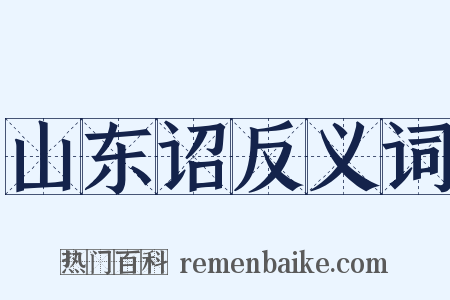 山东诏反义词是什么意思的图片